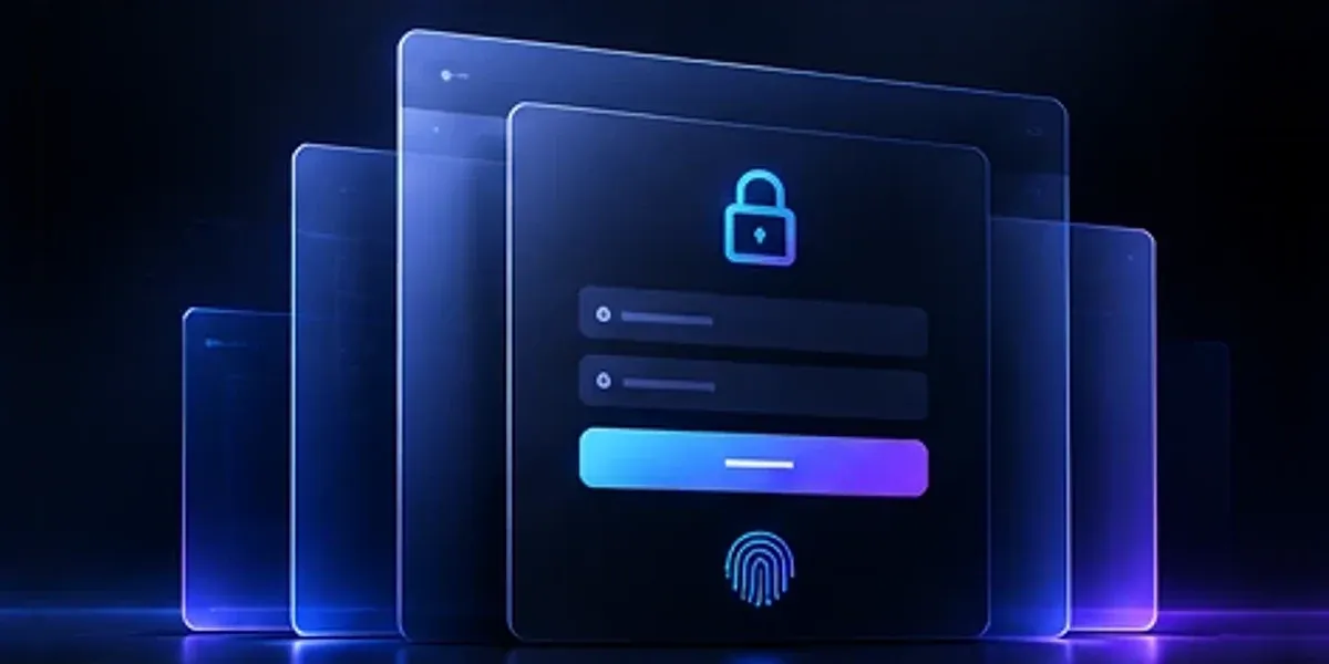A customer login screen.