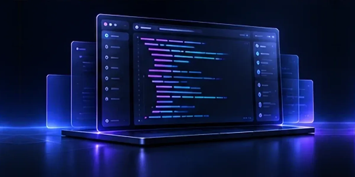 A code editor beside the page it builds.